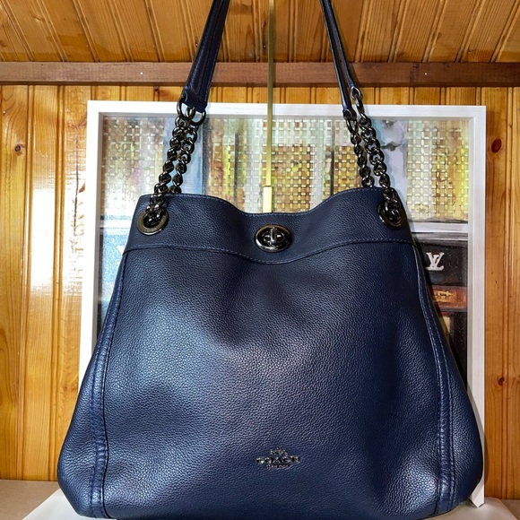 Coach Handbags - Coach Edie 31 Shoulder Bag in Dar Blue